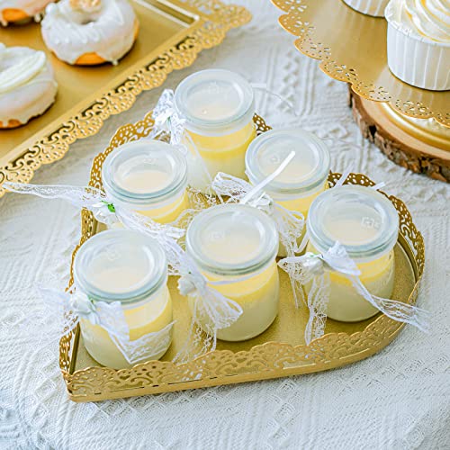GPUSFAK 113 Pcs Gold Cake Stands Set, Metal Cake Dessert Table Display Tiered Cupcake Holder Candy Plate for Wedding Birthday Party Baby Shower Celebration Decor