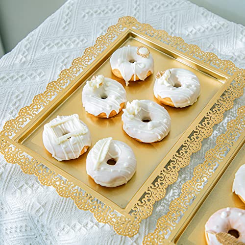 GPUSFAK 113 Pcs Gold Cake Stands Set, Metal Cake Dessert Table Display Tiered Cupcake Holder Candy Plate for Wedding Birthday Party Baby Shower Celebration Decor