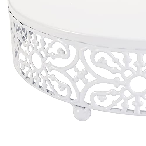 Hedume 3-Piece Cake Stand Set, Round Metal Cake Stands, Dessert Cupcake Stands, Cupcake Pastry Candy Plate for Wedding, Event, Birthday Party