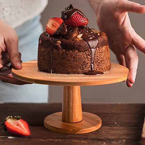 Wood Cake Stands Set of 3,Lwhaoye Oak Cup Cake Dessert Stands for Dessert Table Stands Display,Rustic Wooden Cupcake Cake Dessert Stands,Wedding-Birthday-Holiday-Housewarming Parties