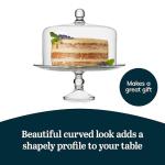 Libbey Selene Glass Cake Stand with Dome