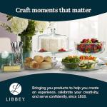 Libbey Selene Glass Cake Stand with Dome