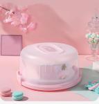 NVAZIOP Large 10 Inch Cake Carrier Keeper Stand with Handles and Lids Container for Transport Cake Holder Tray with Cover Round Cupcake Storage Kitchen Cooking Box Large