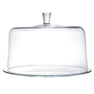Cake Plate - with Dome - Classic Clear Collection - for Cake - Cheese - Fruit - Plate is 13" Diameter - Dome is 11.5" Diameter - Made in Europe - by Barski