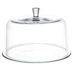 Cake Plate - with Dome - Classic Clear Collection - for Cake - Cheese - Fruit - Plate is 13" Diameter - Dome is 11.5" Diameter - Made in Europe - by Barski
