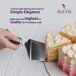 RED-HIT Cake Knife Cutter and Spatula For Cakes Pie & Pastry And Baked Goods Wedding Cake Cutting Server Cake Knife and Server Spatula (Cake Server Set)