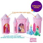 DECOPAC Disney Princess Happily Ever After Signature DecoSet Cake Topper, 4.8" L x 2.5" W x 6" H, Pink