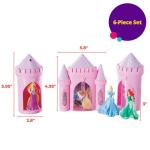 DECOPAC Disney Princess Happily Ever After Signature DecoSet Cake Topper, 4.8" L x 2.5" W x 6" H, Pink