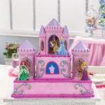 DECOPAC Disney Princess Happily Ever After Signature DecoSet Cake Topper, 4.8" L x 2.5" W x 6" H, Pink