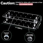 Goabroa Cake Pop Stand, 21 Holes Clear Acrylic Cakepops Display Stand, Visually Appealing Transparent 21 Holders Party Cake pop Lollipop Stand