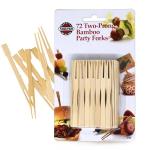 Norpro Bamboo Party Forks, 72 Pieces
