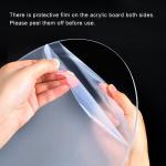 3PCS Round Clear Acrylic Cake Stands Transparent Stackable Cake Holder for Cupcake Dessert Cake Pizza Cookie for Wedding, Birthday, Party, Baby Shower Decoration