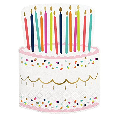 Birthday Cake Die Cut Napkins