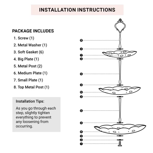 AsherKeep 3 Tier Porcelain Cupcake Stand - Dessert Table Display Set, Tiered Serving Cake Tray, White Embossed Dessert Stand, Parties Serving Plate, Decorative Centerpiece to Any Occasion - (Round)