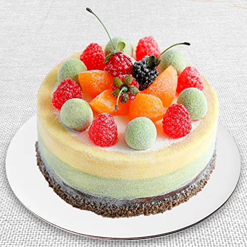 ONE MORE [25pcs] 10" White Cakeboard Round,Disposable Cake Circle Base Boards Cake Plate platter 10 inch,Pack of 25