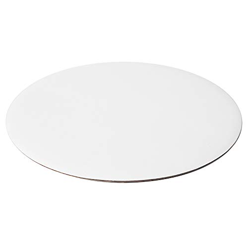ONE MORE [25pcs] 10" White Cakeboard Round,Disposable Cake Circle Base Boards Cake Plate platter 10 inch,Pack of 25
