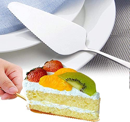 Alitopo Pie Servers, Stainless Steel Dessert Pastry Pie Cake Servers for Celebration Party Wedding Home or More, Silver (8.9inch)