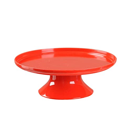 Acrylic Round Cake Stand Cupcake Stand Candy Stand (Red)