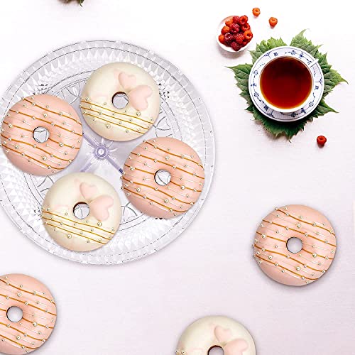 NWK 12inch Lighted Clear Cake Stand Plate Holder with String Lights Fit for 6inch, 8 inch, 10 inch, 12 inch Cakes for Wedding Birthday Graduation Party