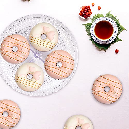 NWK 12inch Lighted Clear Cake Stand Plate Holder with String Lights Fit for 6inch, 8 inch, 10 inch, 12 inch Cakes for Wedding Birthday Graduation Party