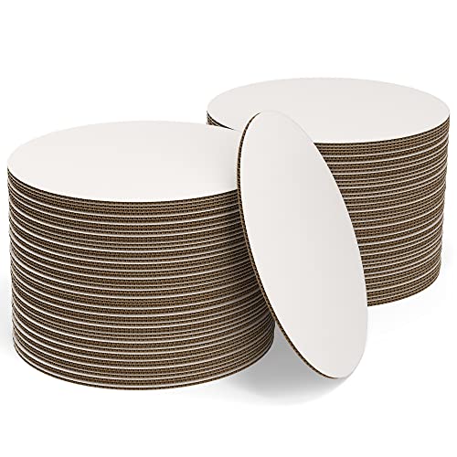 White Cake Boards Round | 25 Pack – 6 Inch | Cardboard Cake Rounds Circles | Disposable Cake Platter Board Base Tray | Cake Decorating Supplies | Cake Plate Accessories