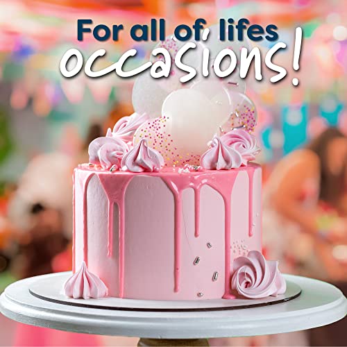 White Cake Boards Round | 25 Pack – 6 Inch | Cardboard Cake Rounds Circles | Disposable Cake Platter Board Base Tray | Cake Decorating Supplies | Cake Plate Accessories