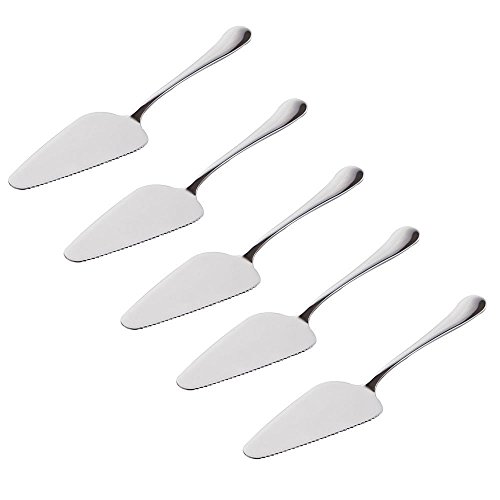 YTYKINOY Stainless Steel Mirror Finished Pie Cake Server Holder with Fine Serrated Edge (5)