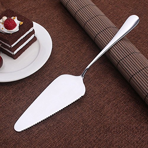 YTYKINOY Stainless Steel Mirror Finished Pie Cake Server Holder with Fine Serrated Edge (5)