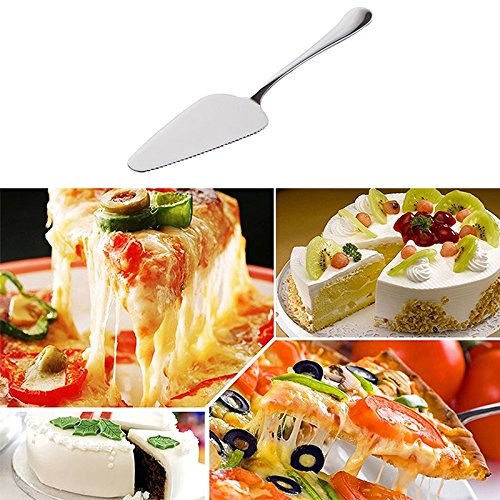YTYKINOY Stainless Steel Mirror Finished Pie Cake Server Holder with Fine Serrated Edge (5)