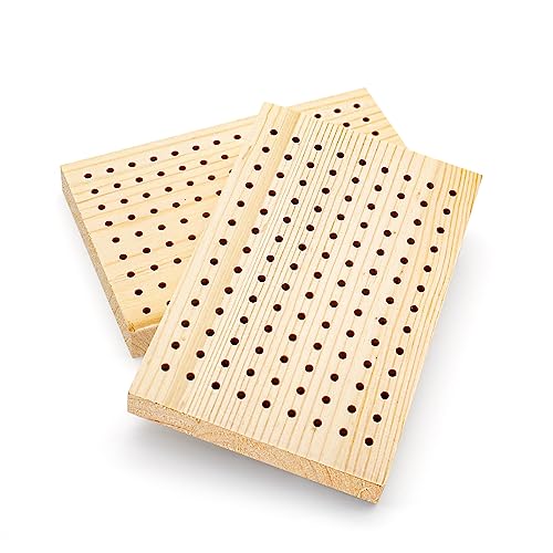 ZAORD 2 Pcak Wooden Cake Pop Stand, 126 Holes Rectangular Cake Pop Holder, Lollipop Cake Stands for Party, Weddings, Baby Showers, Anniversaries Gift