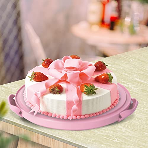 KALINCO Cake Carrier, Cake Carrier with Lid and Handle, 2 Sets of Cake Storage Containers (10+8 inch), Suitable for Cake Transportation, Pie, Nuts, and Other Desserts