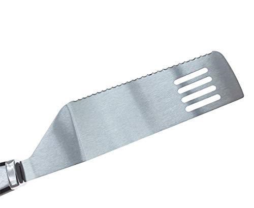 Cake Server Pie Server Spatula Set, Stainless Steel Cake Cutter Cut and Serve,Serrated Spatula and Pizza Cut Turner Lift Transfer Pie Shovel Server