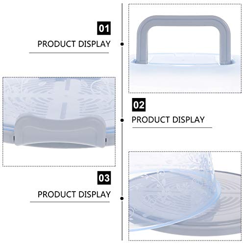 Cabilock Cake Stand 1PC Cake Carrier with Lid and Handle Cake Transport Container Plastic Cake Keeper with Lid Blue Cake Decorating Kit