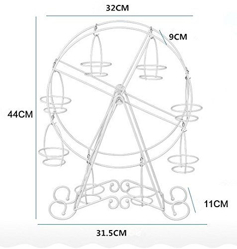 Wedding Party Furnishing Accessories Dessert Serving Tray White Iron Ferris Wheel Cupcakes Stands Cupcakes Holders Rack¡­