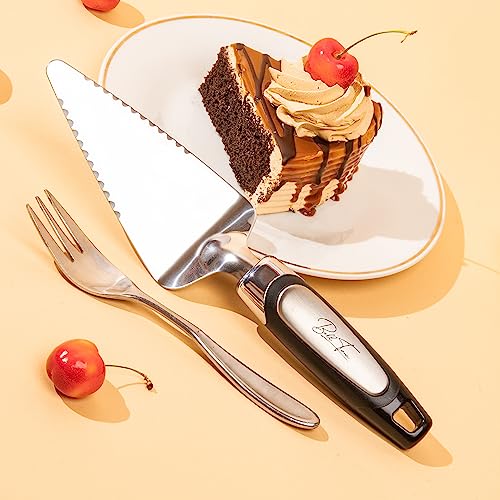 BellTom Pie Server. A Cake and Pastry Spatula - Strong Food-Grade Stainless Steel Cake Slicer and Pie Cutter. Our Pie Servers look great too. BellTom metal pie knife for serving a perfect slice.