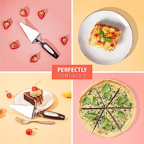BellTom Pie Server. A Cake and Pastry Spatula - Strong Food-Grade Stainless Steel Cake Slicer and Pie Cutter. Our Pie Servers look great too. BellTom metal pie knife for serving a perfect slice.