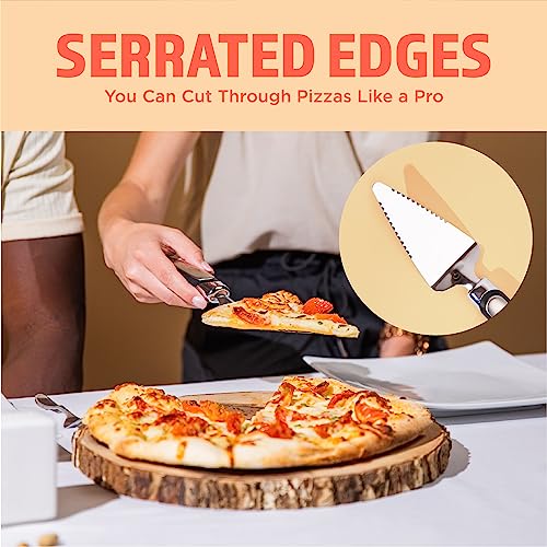 BellTom Pie Server. A Cake and Pastry Spatula - Strong Food-Grade Stainless Steel Cake Slicer and Pie Cutter. Our Pie Servers look great too. BellTom metal pie knife for serving a perfect slice.