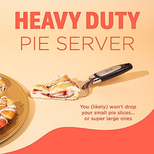 BellTom Pie Server. A Cake and Pastry Spatula - Strong Food-Grade Stainless Steel Cake Slicer and Pie Cutter. Our Pie Servers look great too. BellTom metal pie knife for serving a perfect slice.