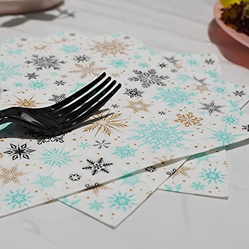 POSATE Disposable Forks, Plastic Forks, Pack of 100, Black, Disposable Utensils for Party Supply