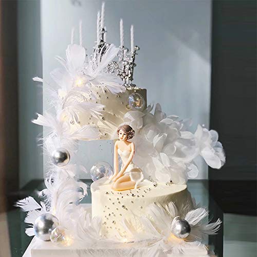 Acrylic Round Display Stand for Cake Cupcakes Desserts Bakery, 1 Sets of Cake Separator Plates and Dowel Rods - 6 inch (16cm)