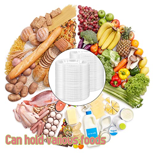 Tiaiidi 120 Pcs Disposable Clear Plastic Plates,6-Inch Dessert Plates,Small Crystal Transparent Plates for Parties,Catering,Wedding