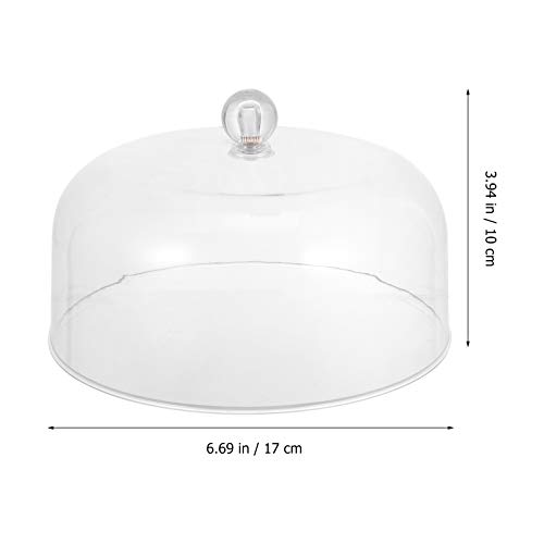 Cake Display Cake Dome- Proof Transparent Dessert Dome Plastic Food for Serving Platter Cake Plate Kitchen Dining food glass dome Rooms cake dome
