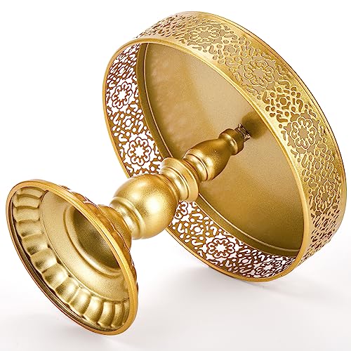 Suwimut 3 Pieces Gold Cake Stand Set, 8, 10, 12 Inch Round Cake Stands Metal Cupcake Holder Dessert Table Display Set for Wedding Birthday Party Baby Shower Celebration