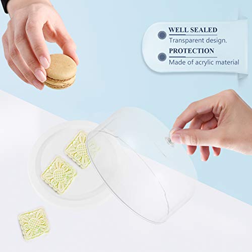 Cake Display Cake Dome- Proof Transparent Dessert Dome Plastic Food for Serving Platter Cake Plate Kitchen Dining food glass dome Rooms cake dome