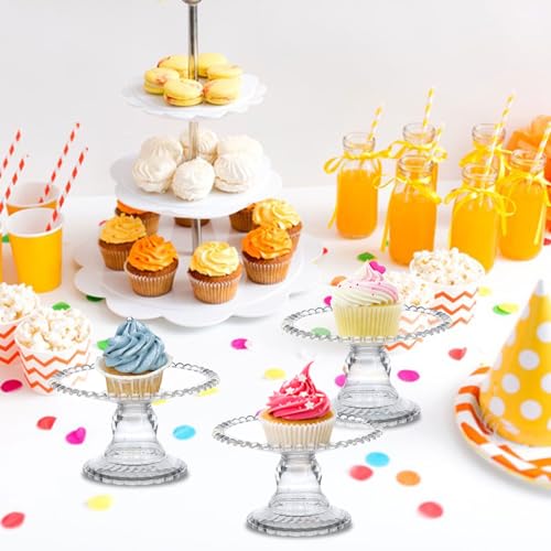 12pc Cupcake Serving Plate Stand Display (Clear)