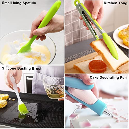 LotFancy Cake Decorating Kit, 469Pcs, Baking Supplies with Rotating Turntable, Springform Pans, Piping Bags and Tips Set, Icing Spatula, Smoother, Leveler and More Accessories