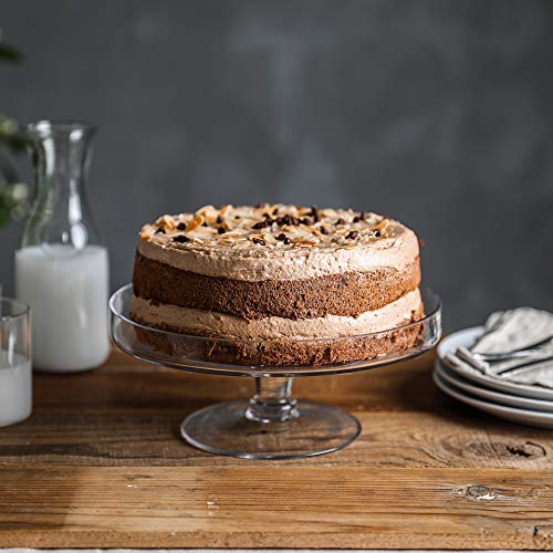 Whole HOUSEWARE Glass Cake Stand with Dome | Cake Holder and Cake Display Stand for Kitchen, Birthday Parties, Weddings