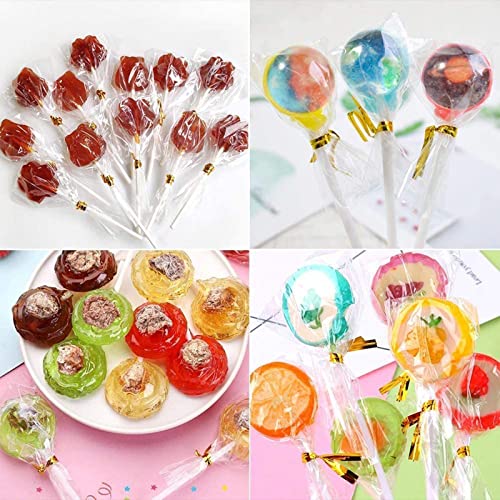 Cake Pop Display Stand with 300 PCS Cake Pop Sticks and Wrappers Kit, 21 Holders Clear Acrylic Cakepop Making Accessories for Weddings Baby Showers Halloween