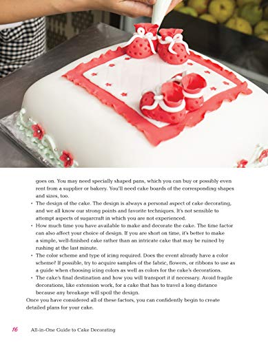 All-in-One Guide to Cake Decorating: Over 100 Step-by-Step Cake Decorating Techniques and Recipes (CompanionHouse Books) Clear Instructions for How to Decorate Cakes, Make Flowers, Use Fondant, & More