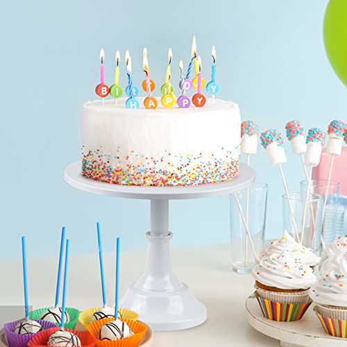 3Pcs Cake Stand Set, White Round Cupcake Stand Dessert Display Plate Serving Tray for Baby Shower Wedding Birthday Party Celebration Home Decoration